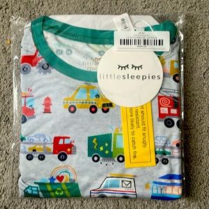 Little Sleepies Limited Edition Community Cars 2 Piece PJ Set Size 9/10